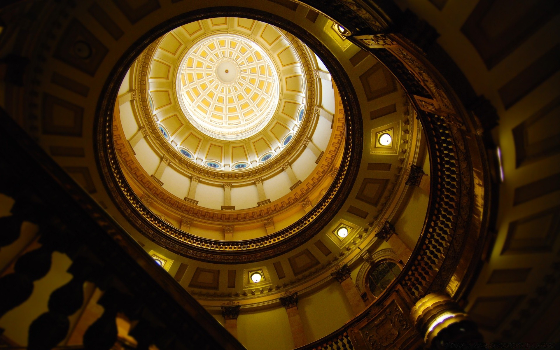 ameryka sufit architektura kryty kopuła światło podróż krok muzeum wewnątrz miasto kościół dom rotunda złoto