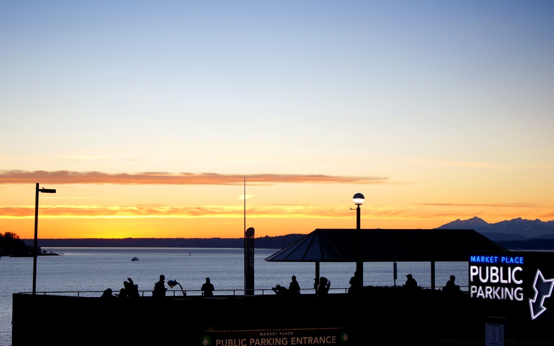 amérique coucher de soleil aube ciel eau soleil à l extérieur crépuscule mer nature soir voyage