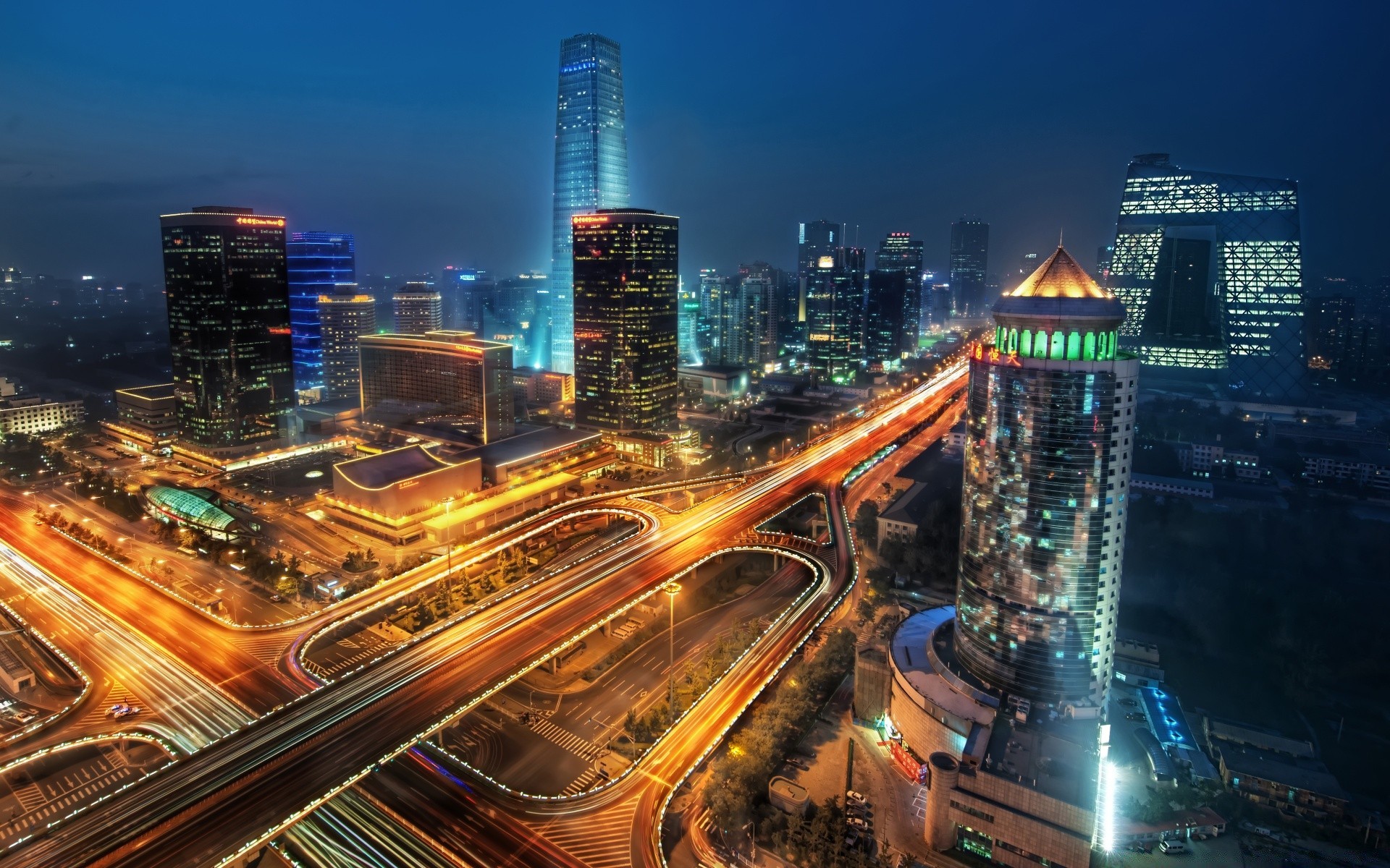 asien dämmerung stadt verkehr stadt wolkenkratzer autobahn innenstadt architektur abend skyline reisen beleuchtung straße modern urban sehnen haus geschäft transportsystem himmel