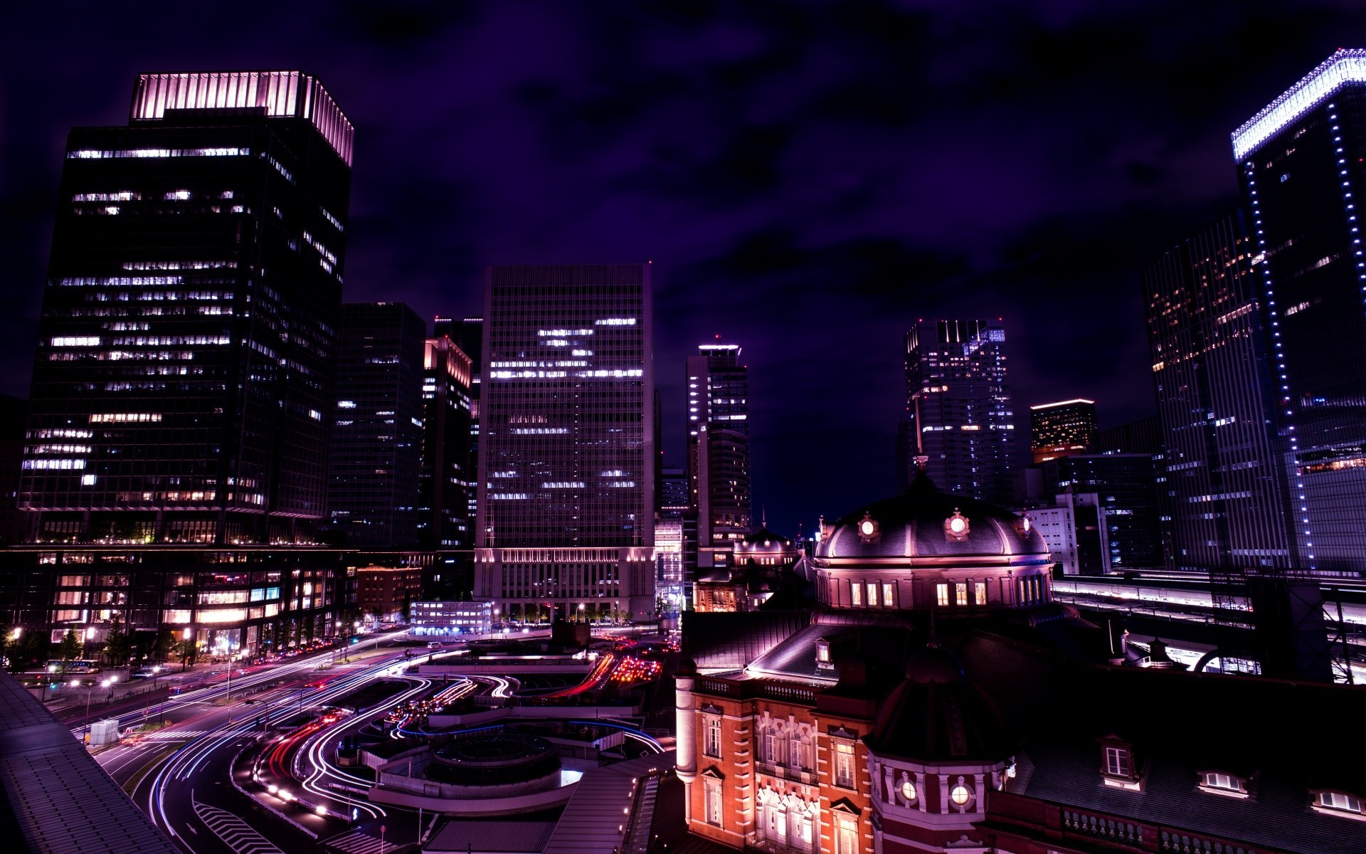 asien stadt haus architektur städtisch stadtzentrum wolkenkratzer dämmerung stadt licht abend geschäft modern skyline reisen straße brücke unschärfe verkehr straße büro