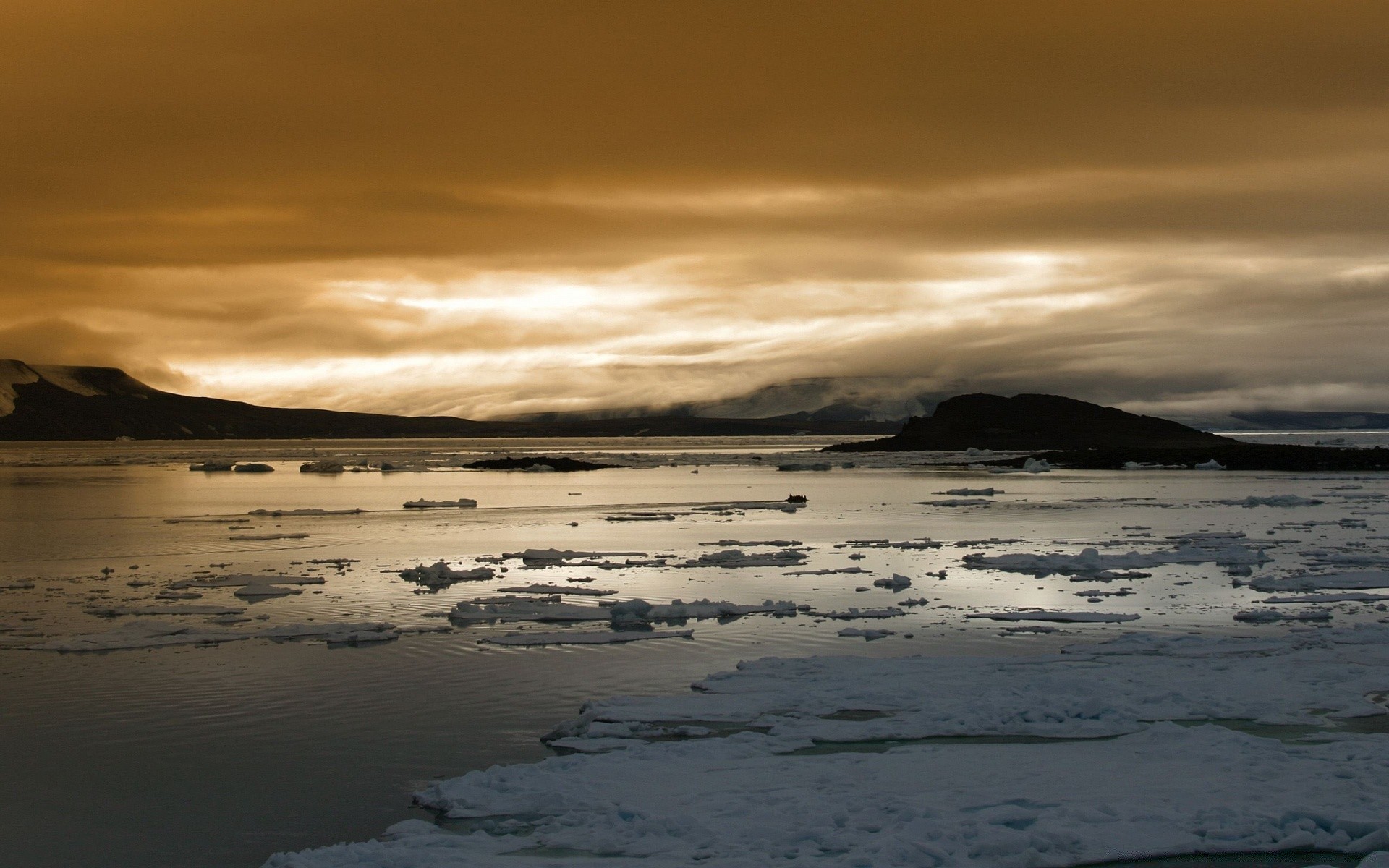 antarctica sunset water dawn beach sea landscape ocean dusk evening seascape storm sky reflection seashore winter lake fog travel