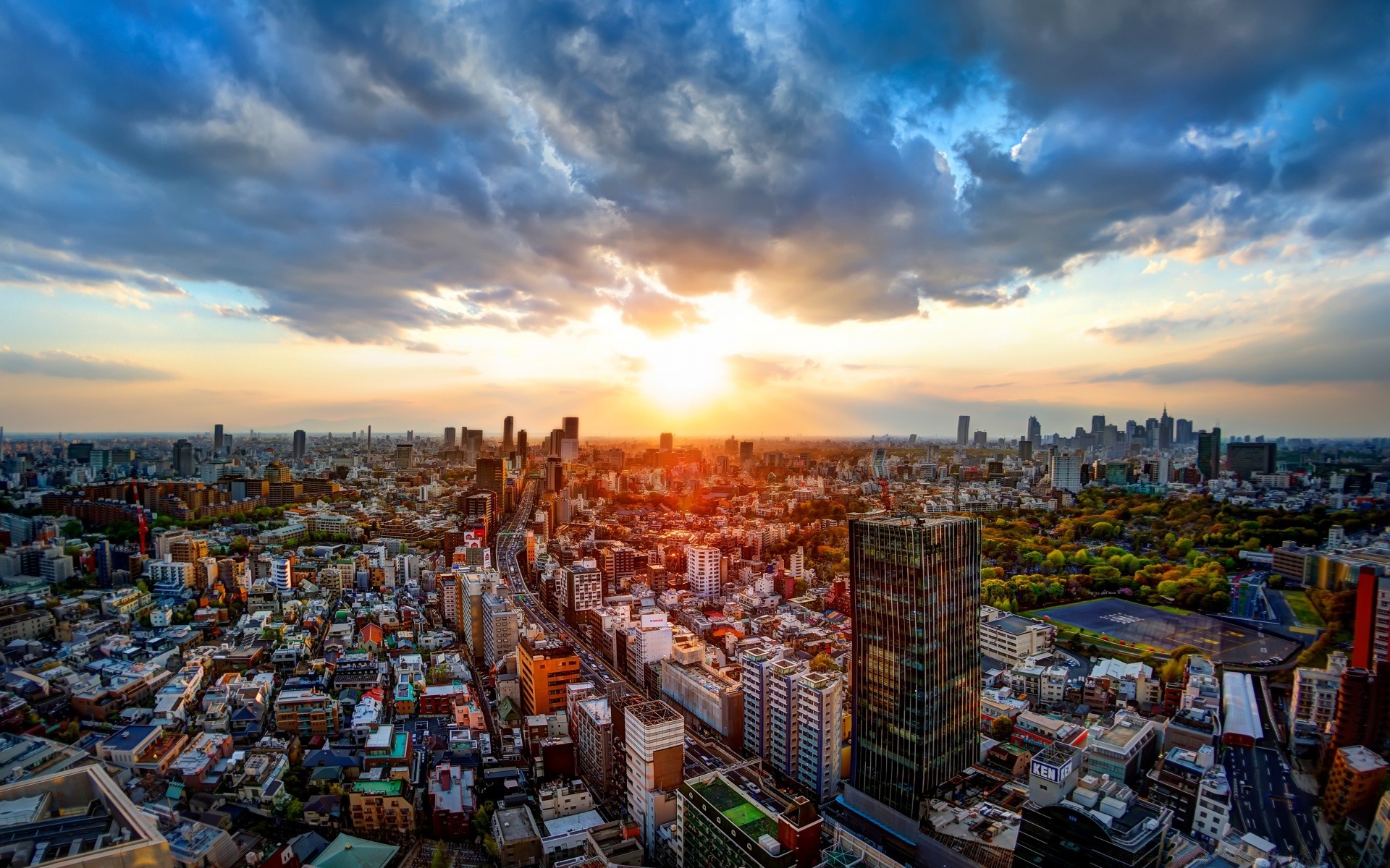 asien stadt stadt reisen städtisch skyline architektur sonnenuntergang himmel stadt haus stadtzentrum