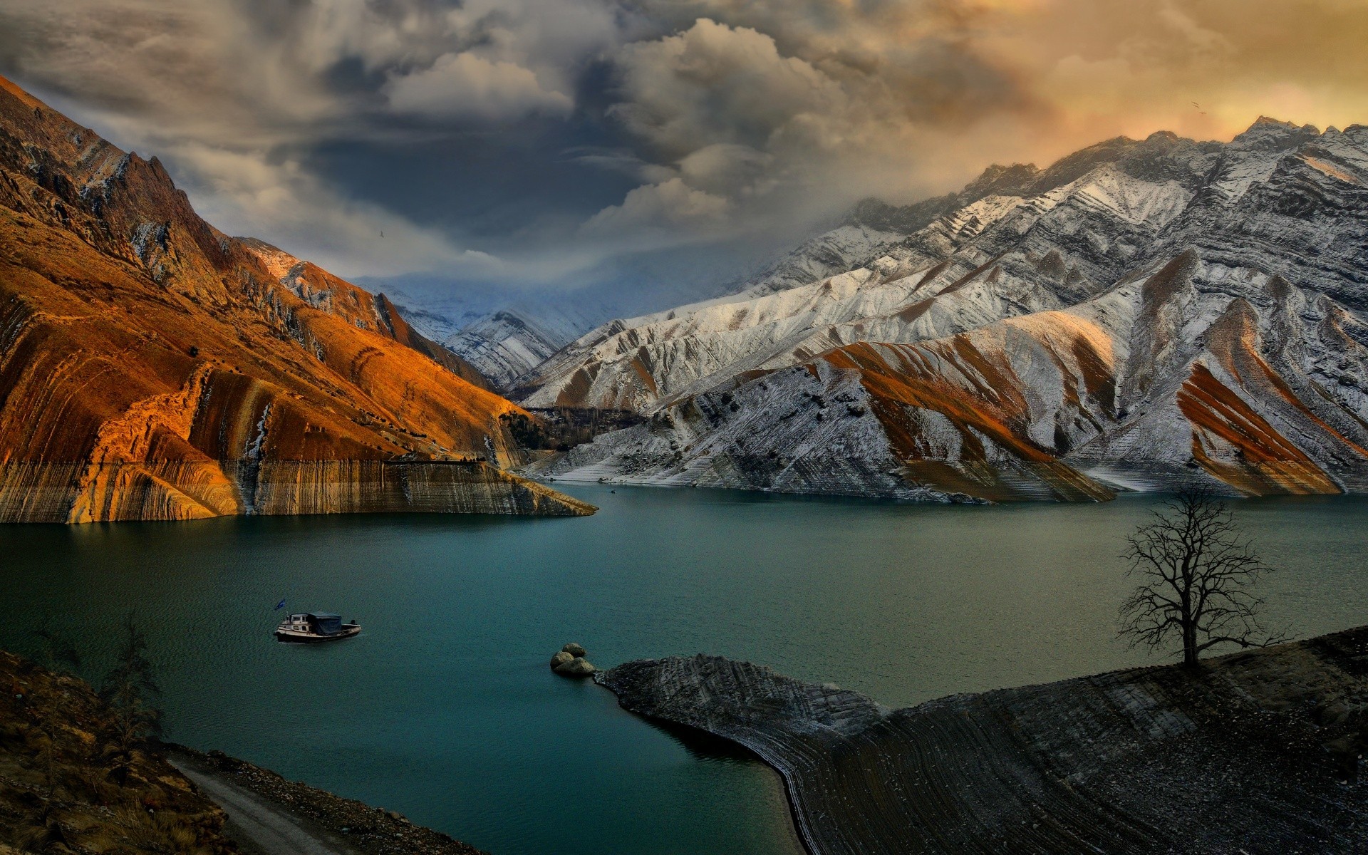 asien wasser schnee berge see reisen reflexion landschaft dämmerung im freien sonnenuntergang natur landschaftlich eis himmel abend fluss winter