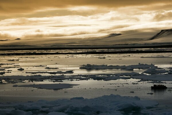 Pre-dawn Arctic Ocean