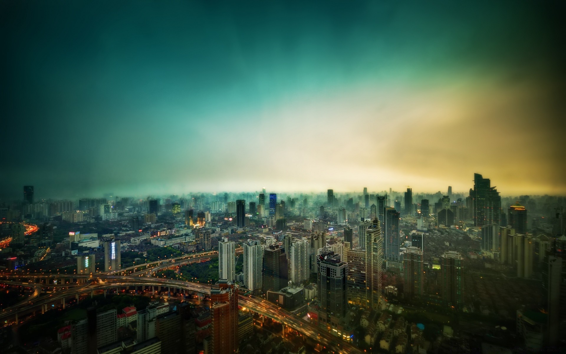 ásia cidade cidade skyline arranha-céu centro da cidade urbano pôr do sol viagens casa arquitetura noite crepúsculo luz céu ponte rua escritório amanhecer rio moderno