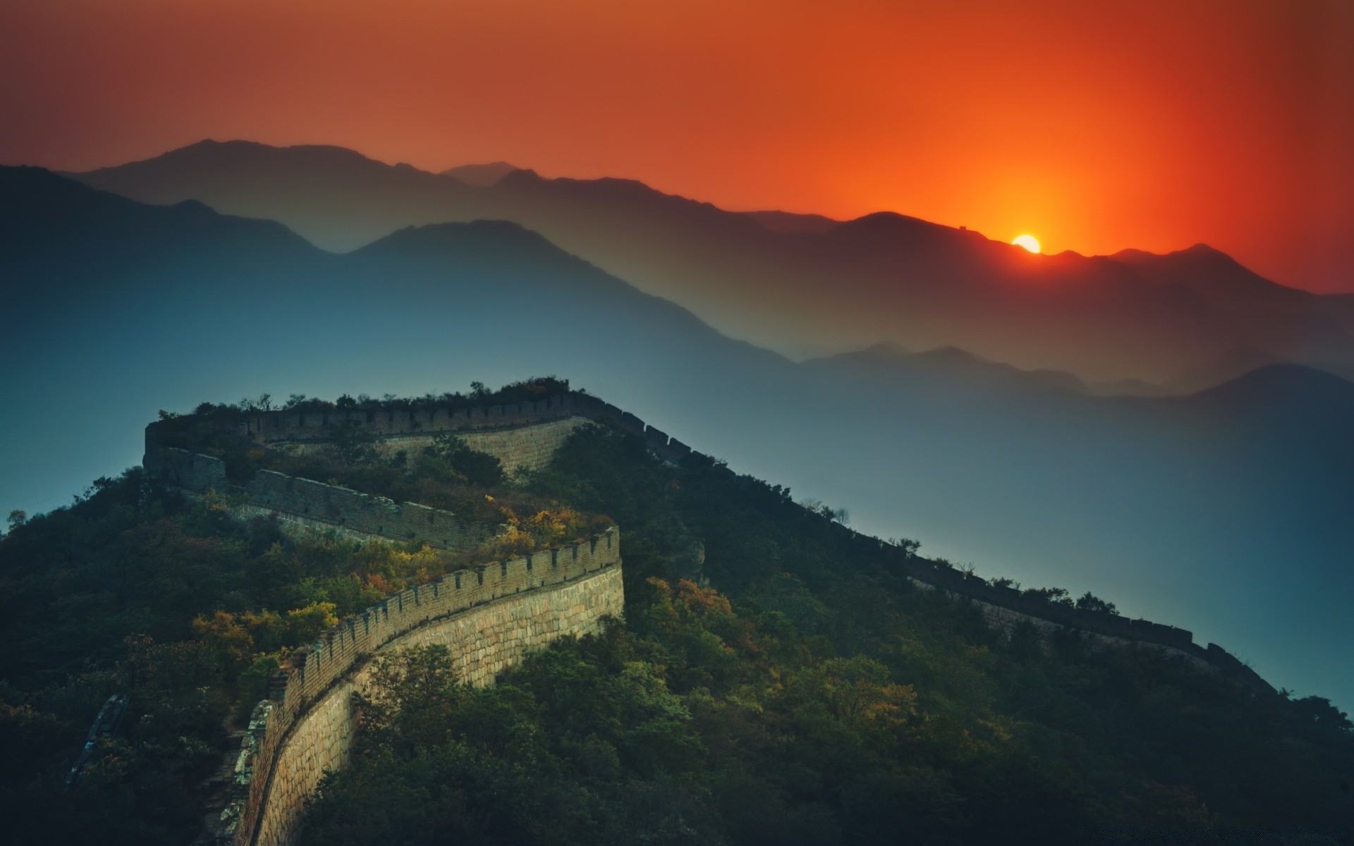 asie coucher de soleil voyage aube montagnes ciel paysage soirée à l extérieur crépuscule nature eau soleil