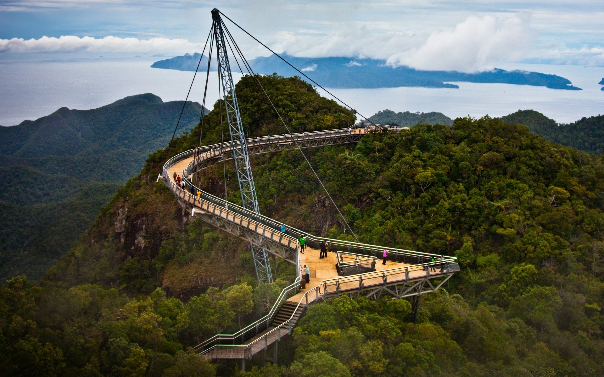 asien berge reisen landschaft brücke wasser transportsystem hügel baum himmel natur auto architektur fluss landschaftlich holz tourismus