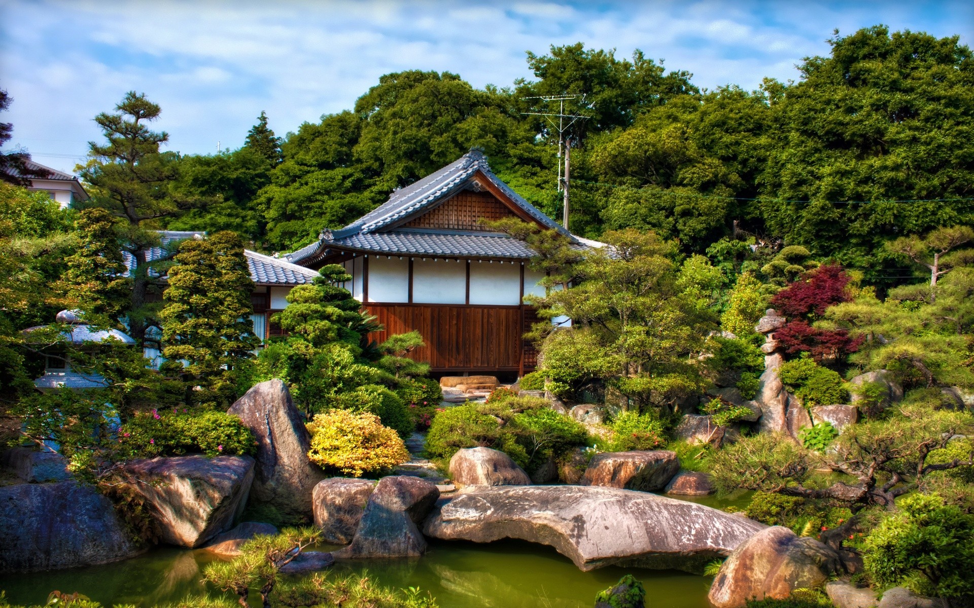 asia tree house wood garden outdoors nature architecture travel home landscape summer building traditional