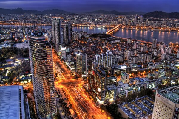 The metropolis of Asia from a bird s-eye view