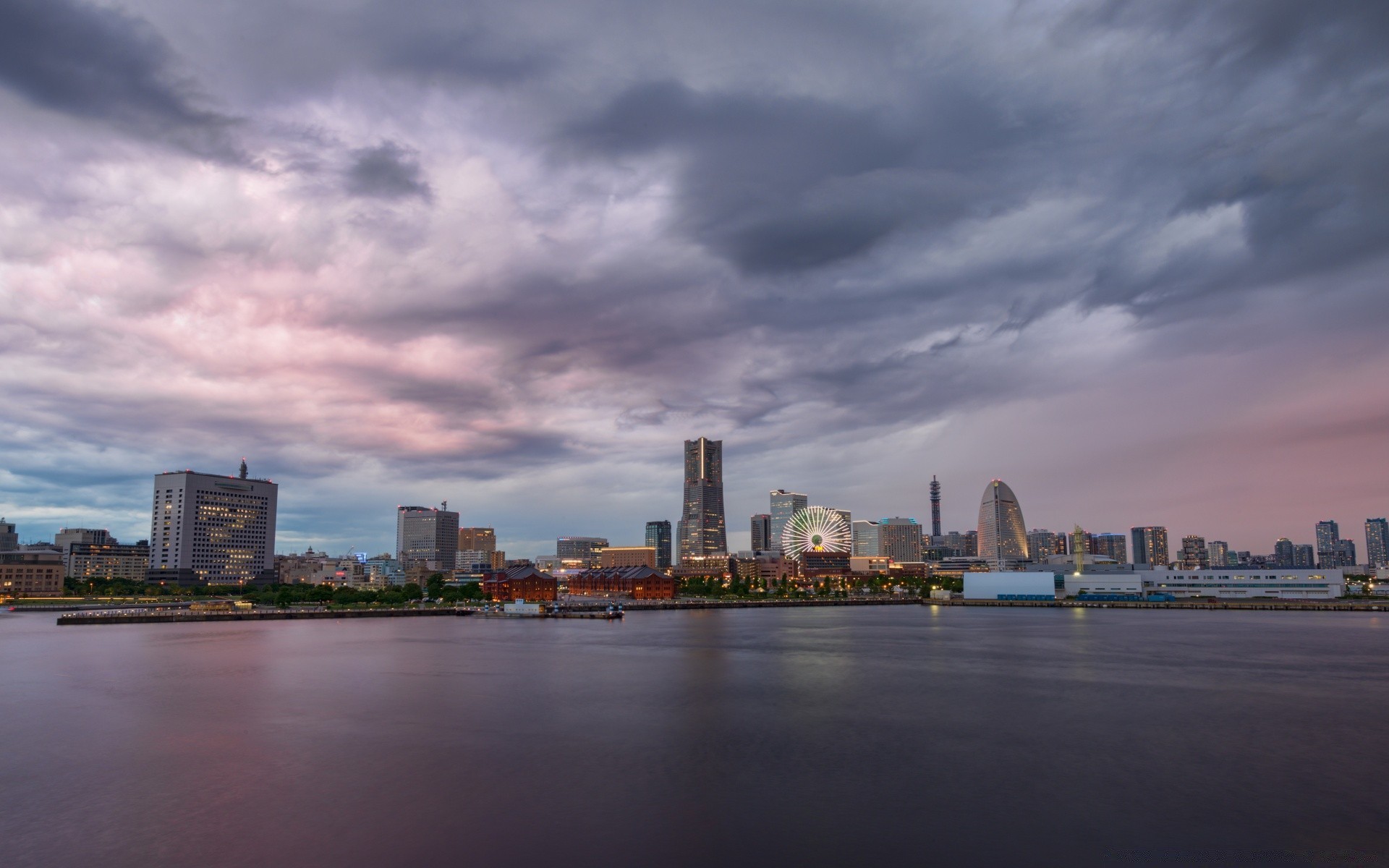 asien stadt fluss skyline stadt architektur wasser haus wolkenkratzer reisen sonnenuntergang himmel innenstadt reflexion uferpromenade dämmerung brücke büro städtisch tageslicht