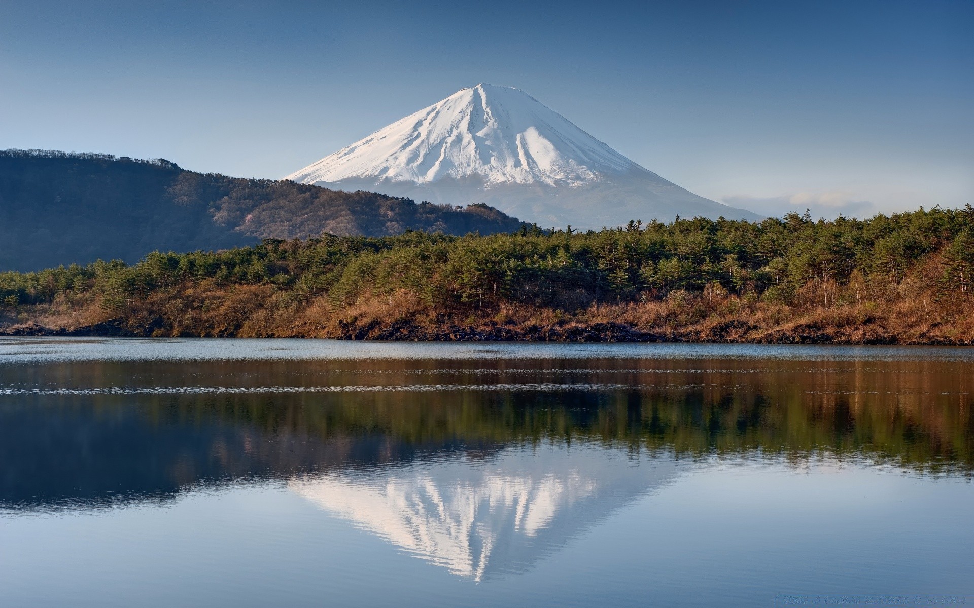 asie lac volcan montagnes neige eau paysage voyage à l extérieur nature ciel réflexion scénique