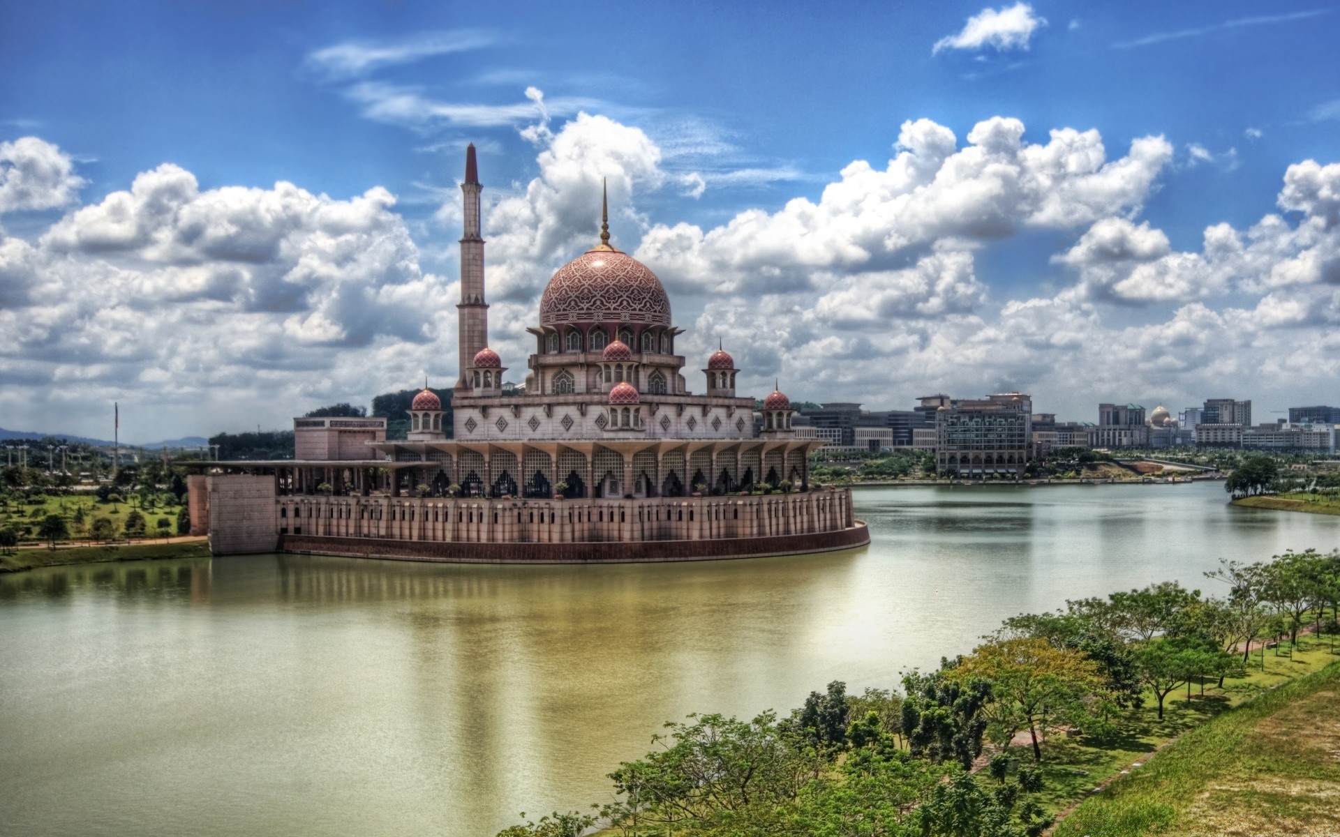 asia architecture building travel river city sky water reflection tourism dome landmark outdoors