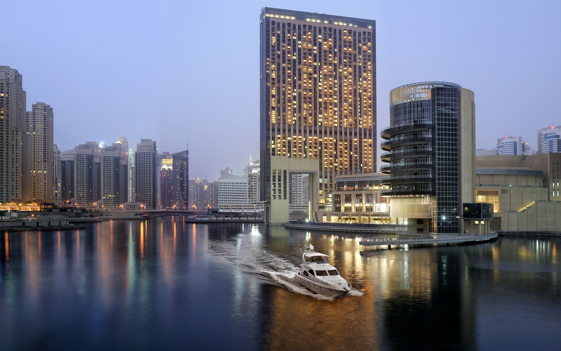 asia city architecture skyscraper skyline office cityscape building river downtown waterfront reflection dusk sky business modern travel water finance urban