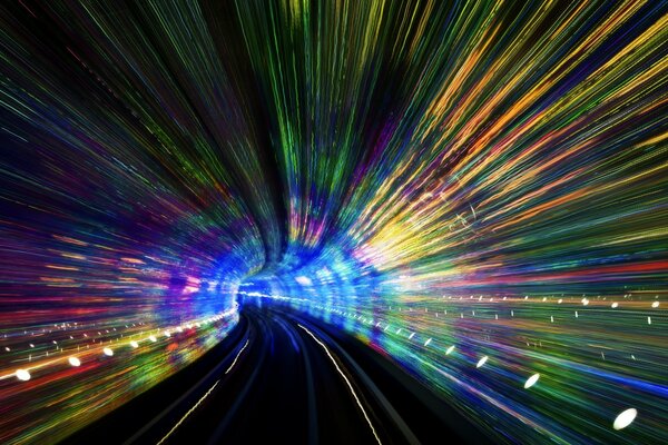 ACCELERATION IN THE COLOR TUNNEL