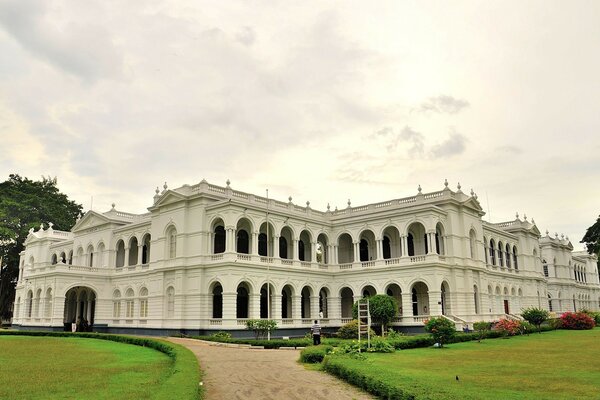 Architectural White Palace in Europe