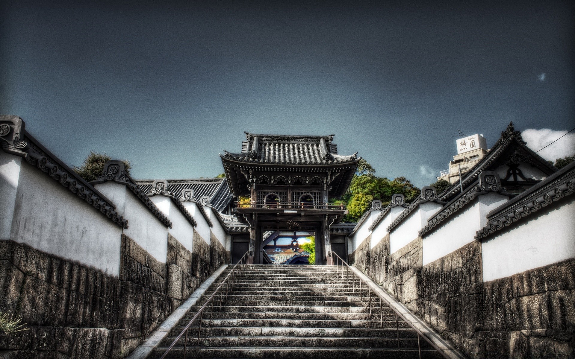 亚洲 建筑 旅游 老 天空 房子 城市 城堡 户外 光 旅游 古