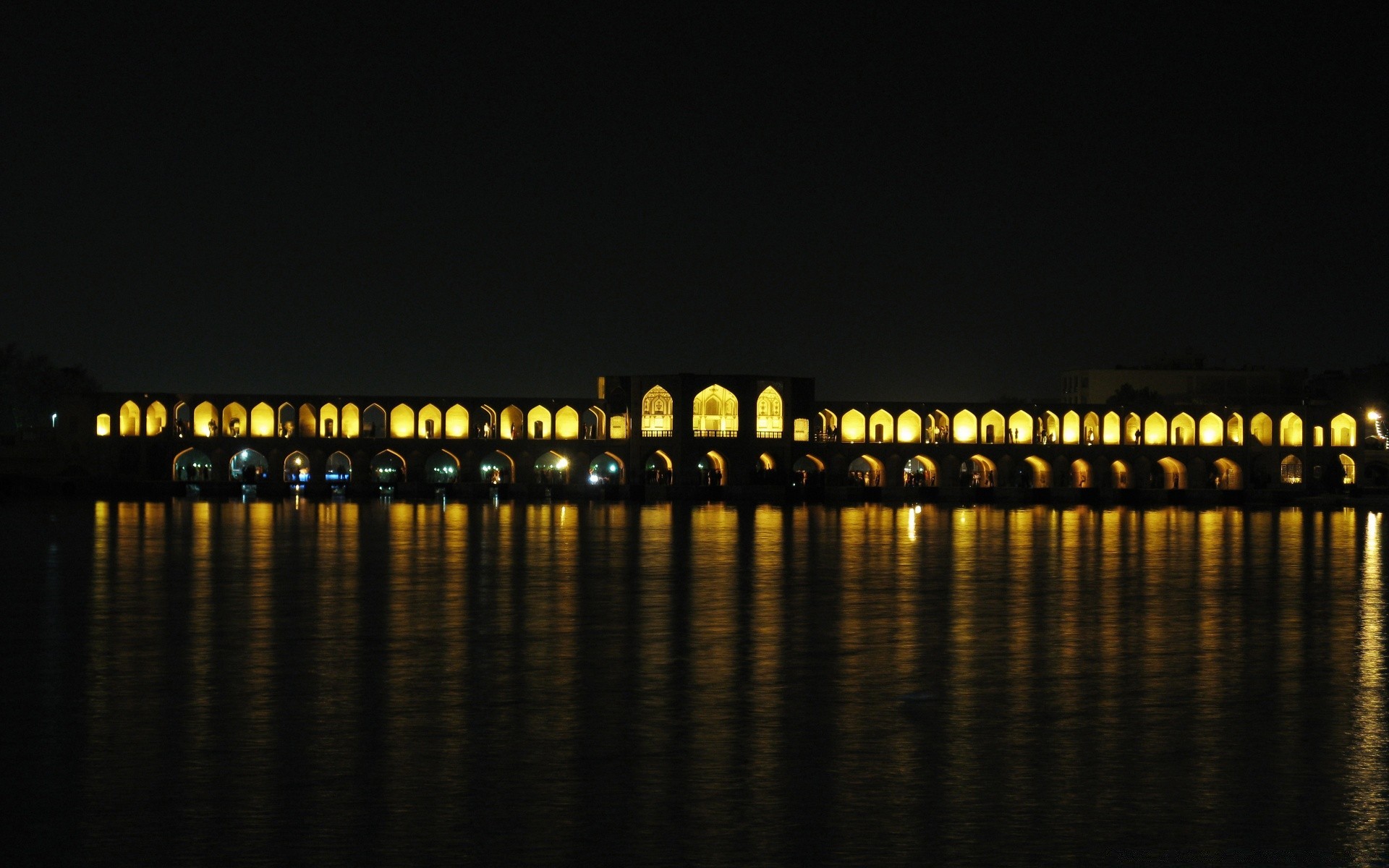 asia bridge water reflection river city light sunset evening landscape sky sea lake architecture silhouette travel