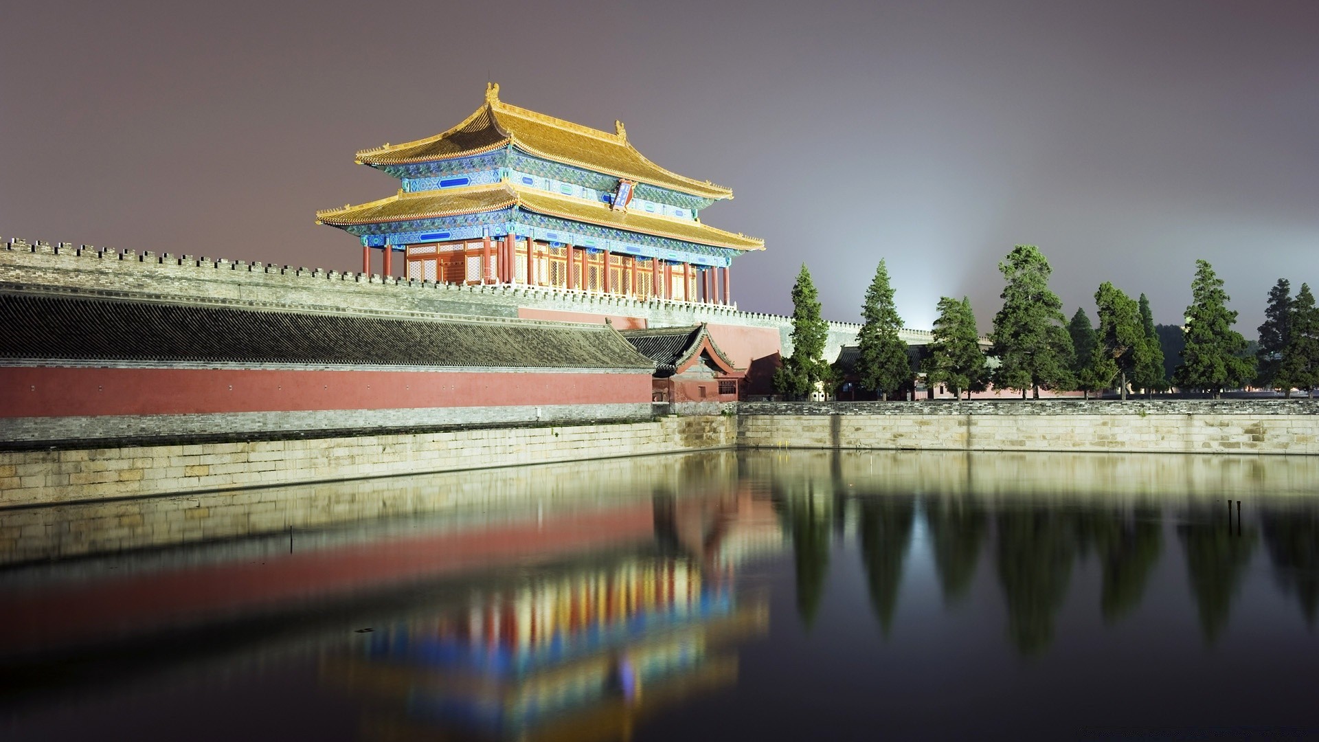 asia temple travel architecture castle building sky water outdoors pagoda reflection city culture tourism lake religion park museum marquee old