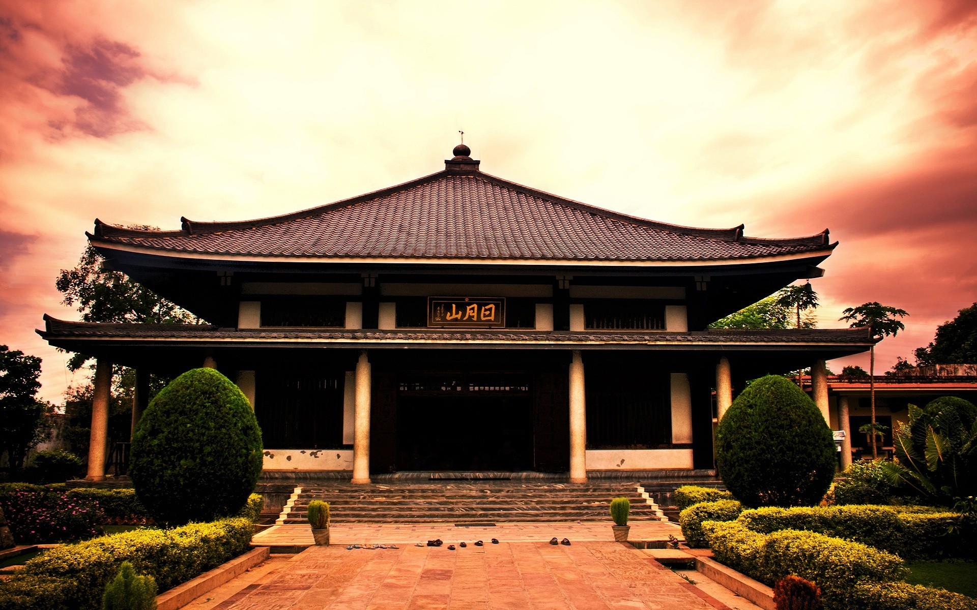 亚洲 建筑 房子 花园 房子 户外 旅游 房子 帐篷 树 木材 屋顶