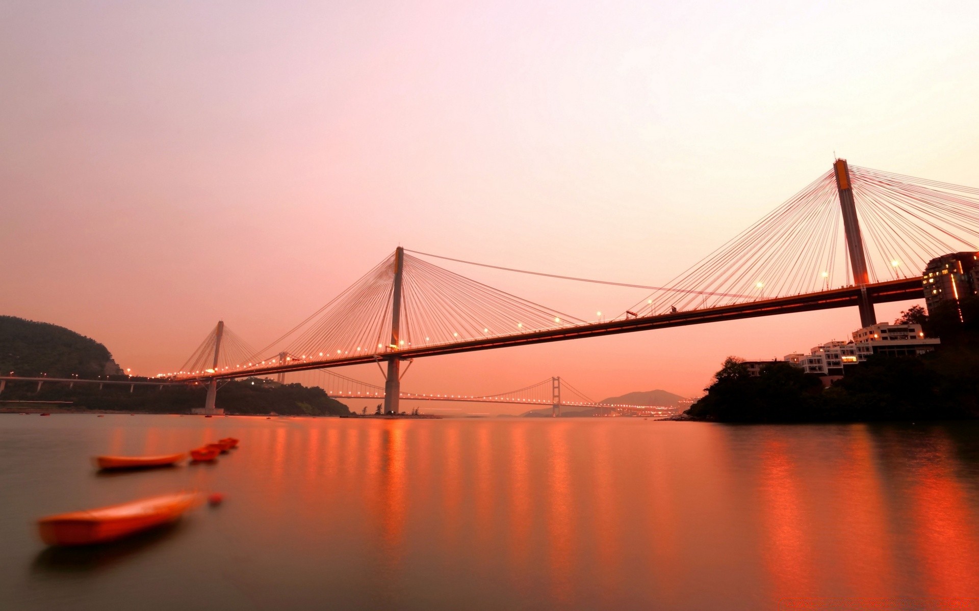 asien brücke wasser sonnenuntergang hängebrücke reisen dämmerung transportsystem fluss abend auto himmel dämmerung meer ozean aufhängung stadt reflexion architektur verbindung