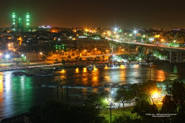 Bela vista da cidade asiática