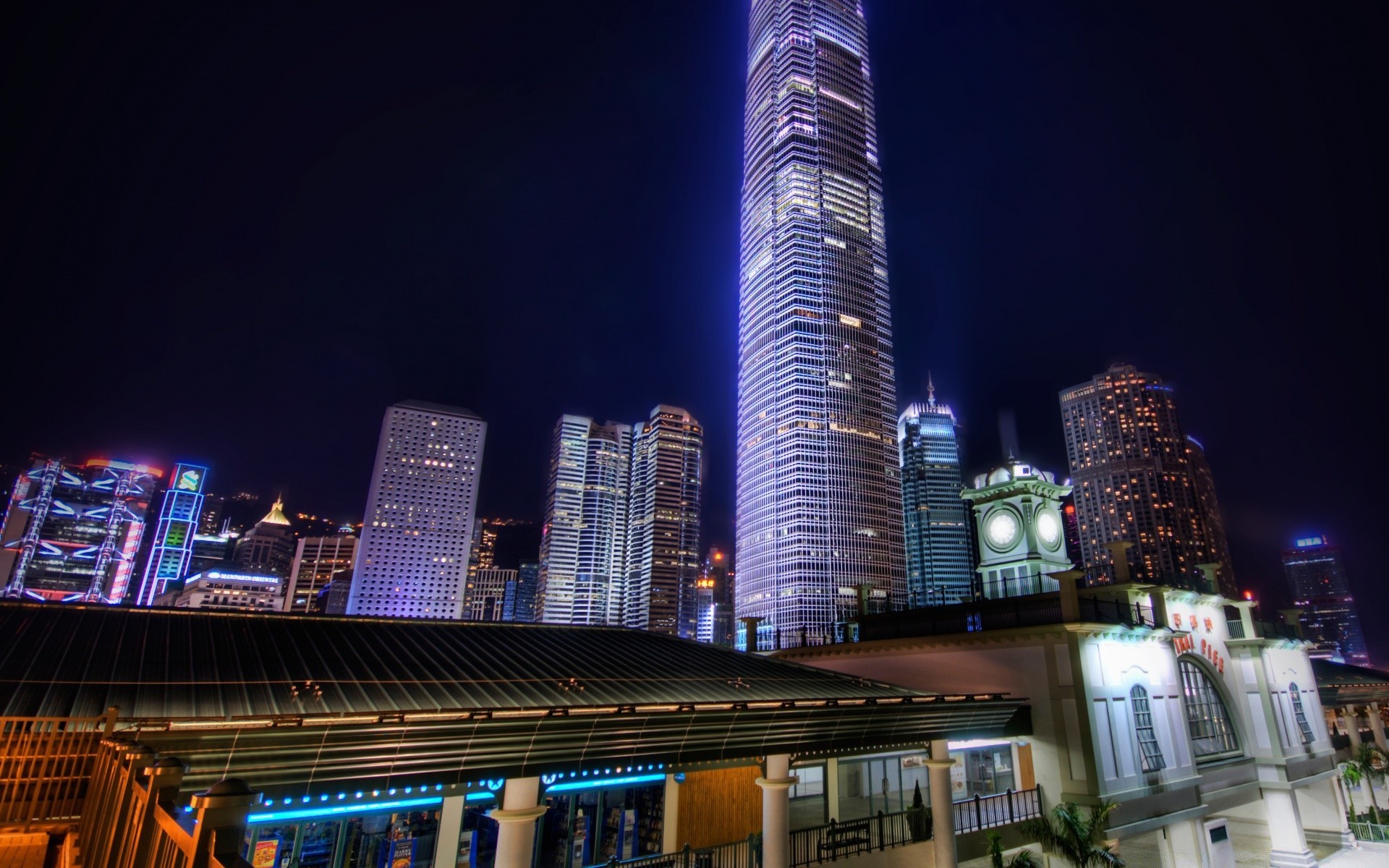 ásia cidade arquitetura arranha-céu centro da cidade casa cidade o negócio crepúsculo skyline noite viagem urbano torre escritório hotel finanças moderno iluminado luz