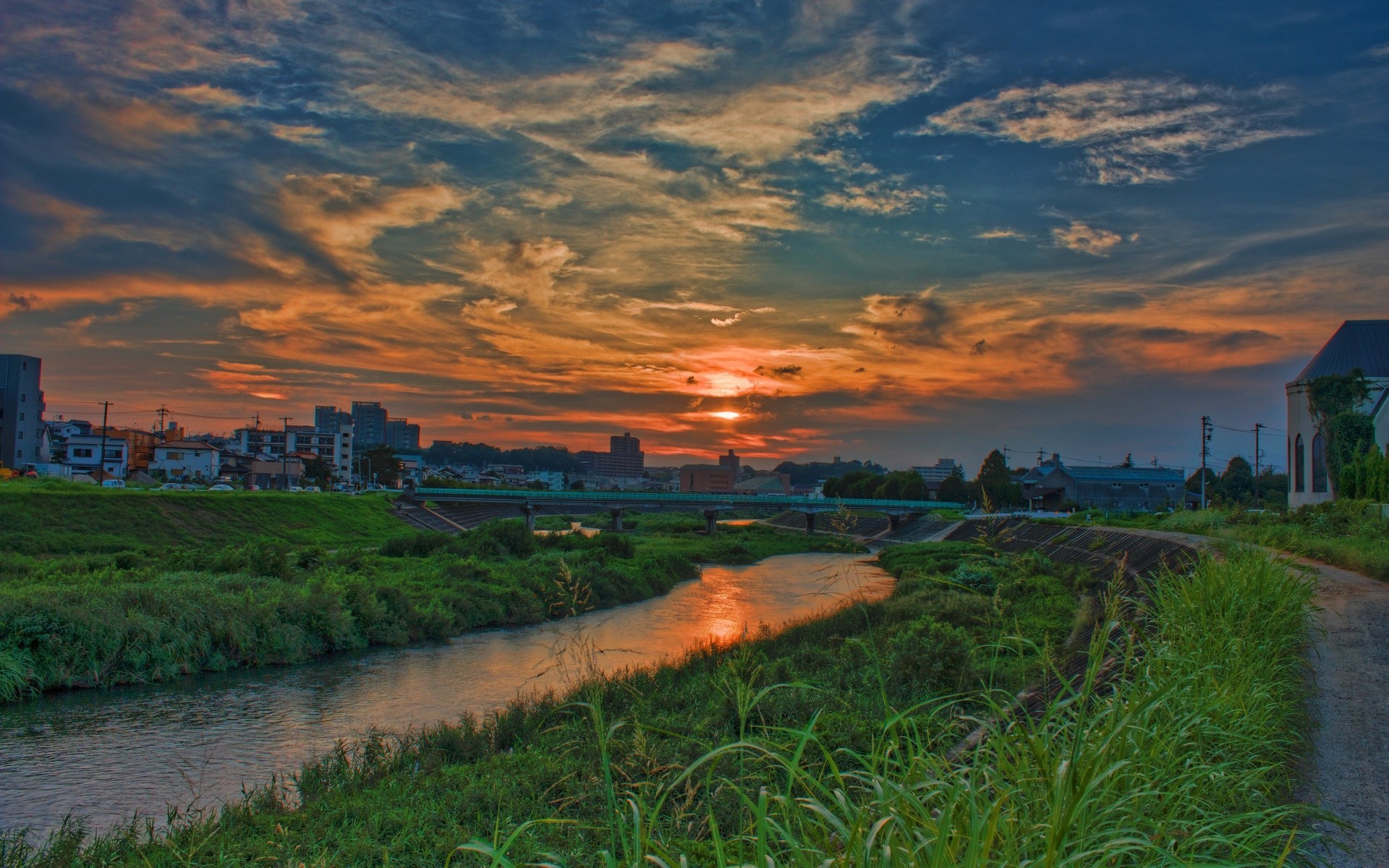 asia landscape water sunset agriculture sky travel evening dawn outdoors cropland nature tree dusk daylight light farm