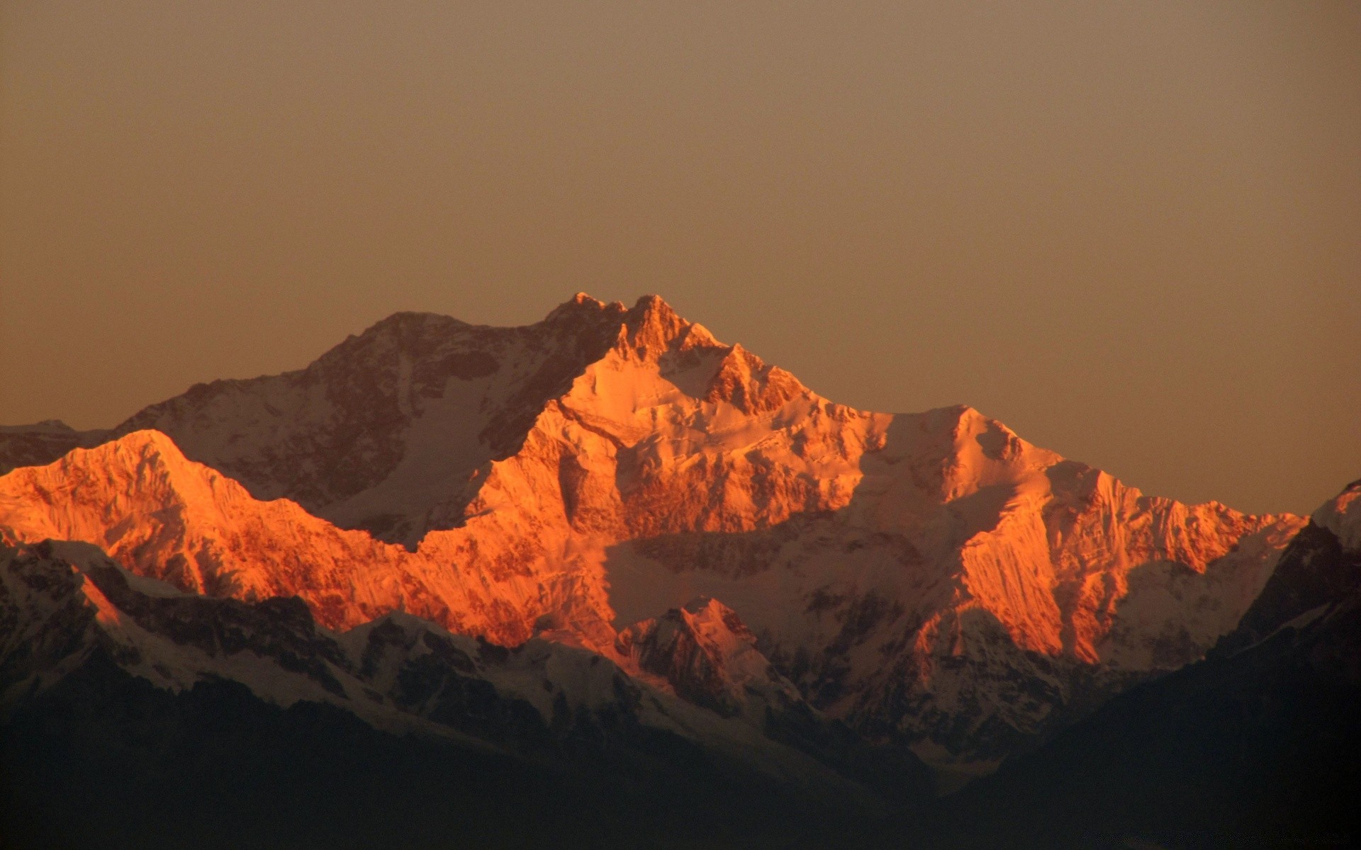 asie montagnes coucher de soleil paysage neige aube majestueux soir rock voyage pinnacle scénique