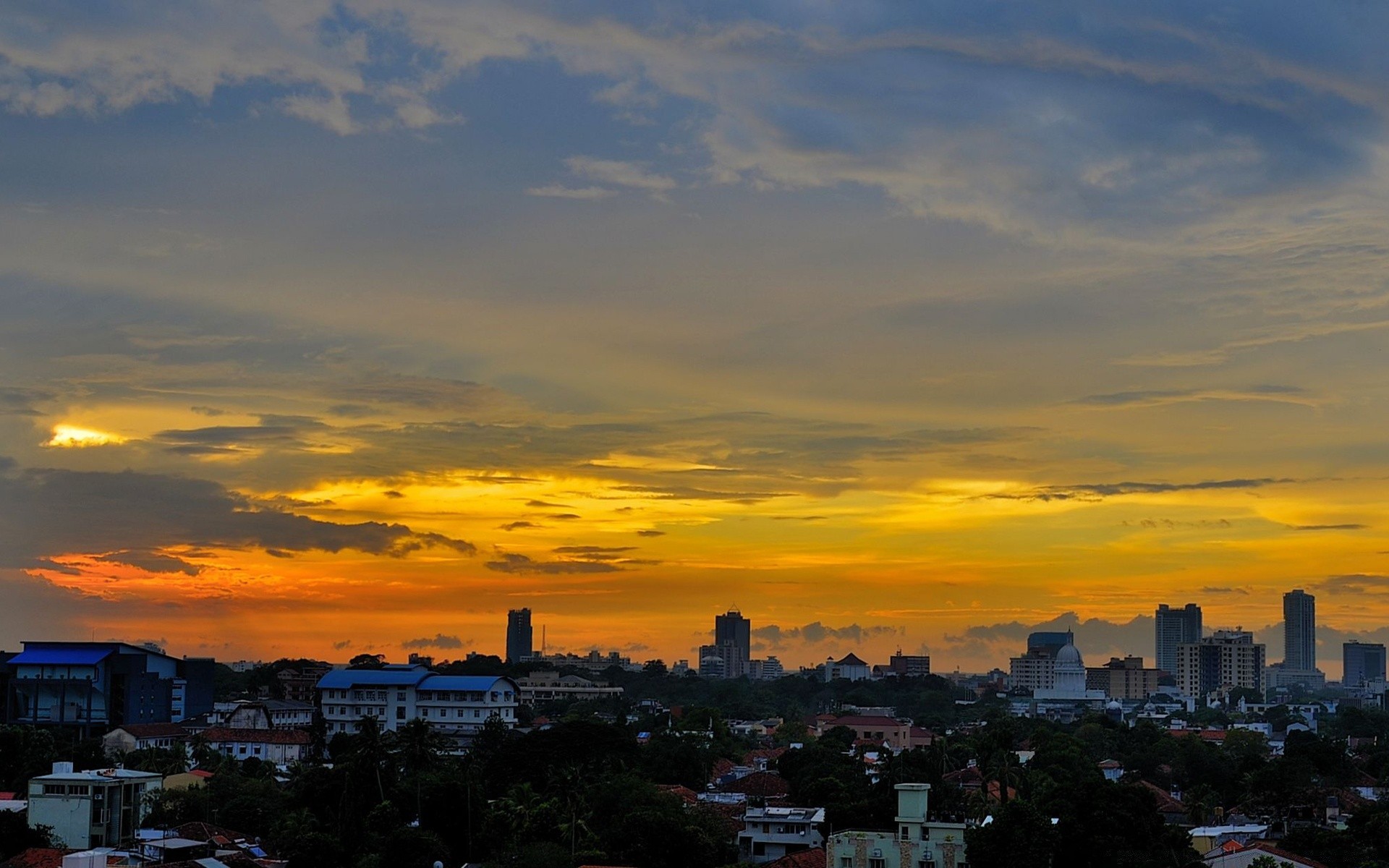 asien sonnenuntergang stadt skyline abend himmel reisen stadt dämmerung architektur dämmerung im freien licht landschaft