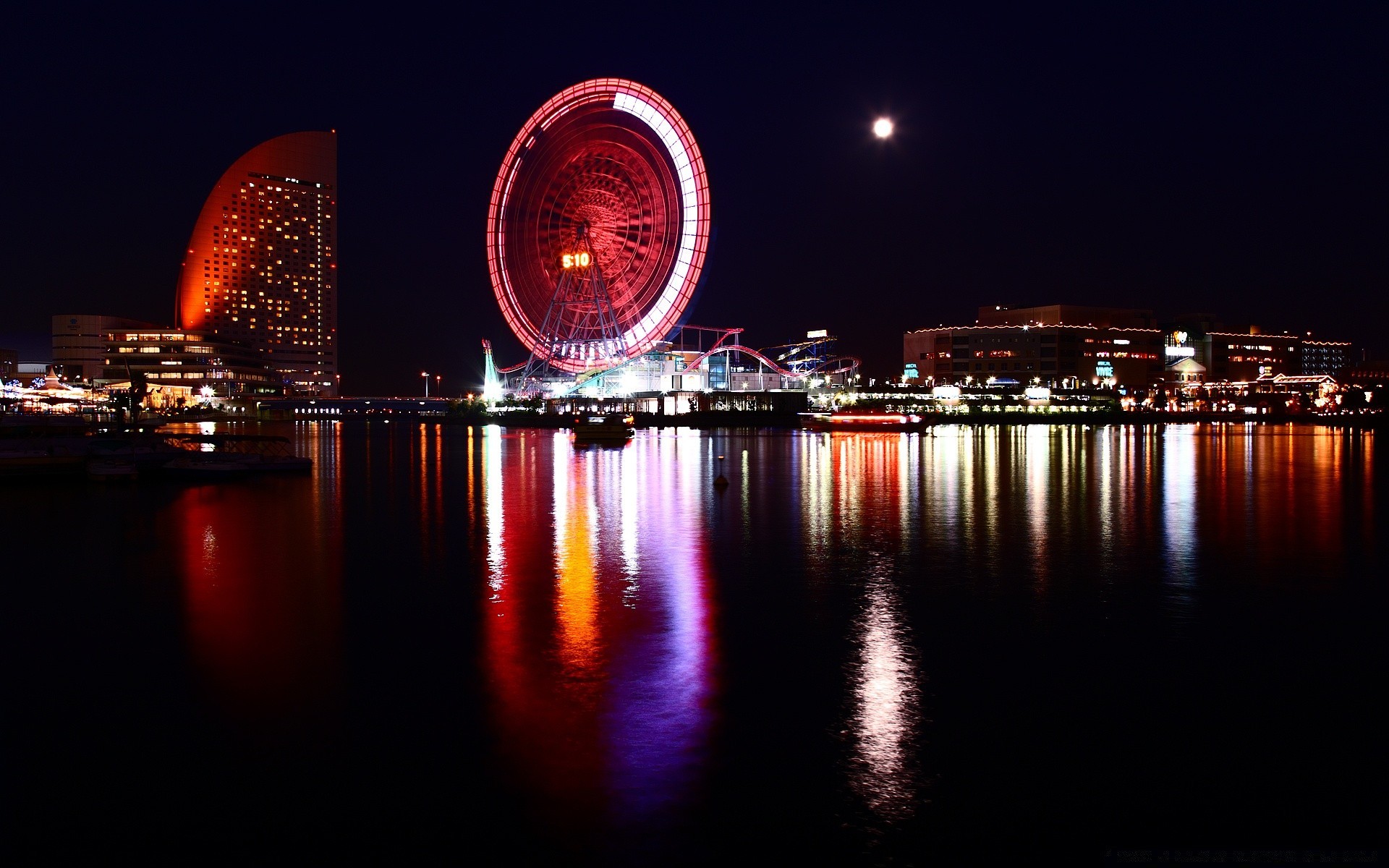 asia city water dusk reflection architecture travel bridge evening river sky cityscape building urban illuminated sunset light landmark