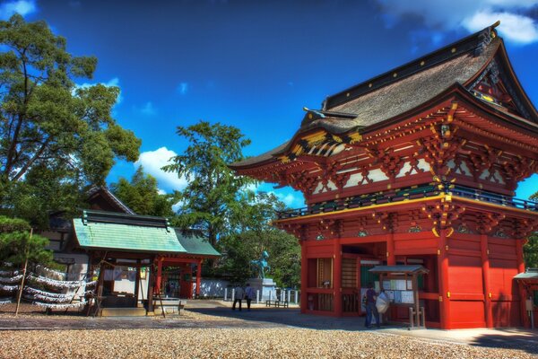 A traditional temple in Asia. Traveler s photo