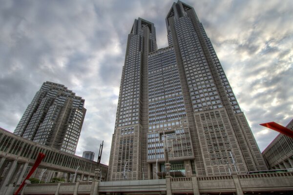 Glass skyscraper against the sky