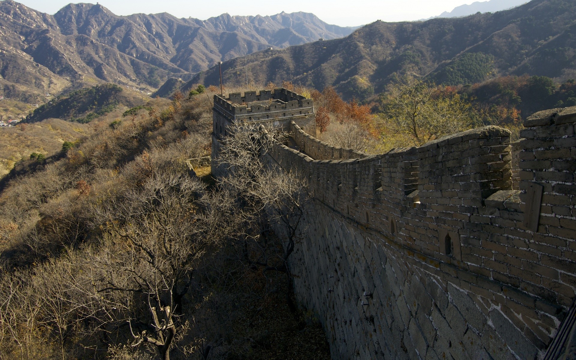 asia landscape travel mountain sky outdoors wall scenic nature ancient hill