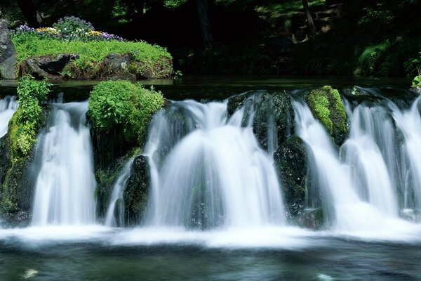 Cascading waterfall - a miracle of nature