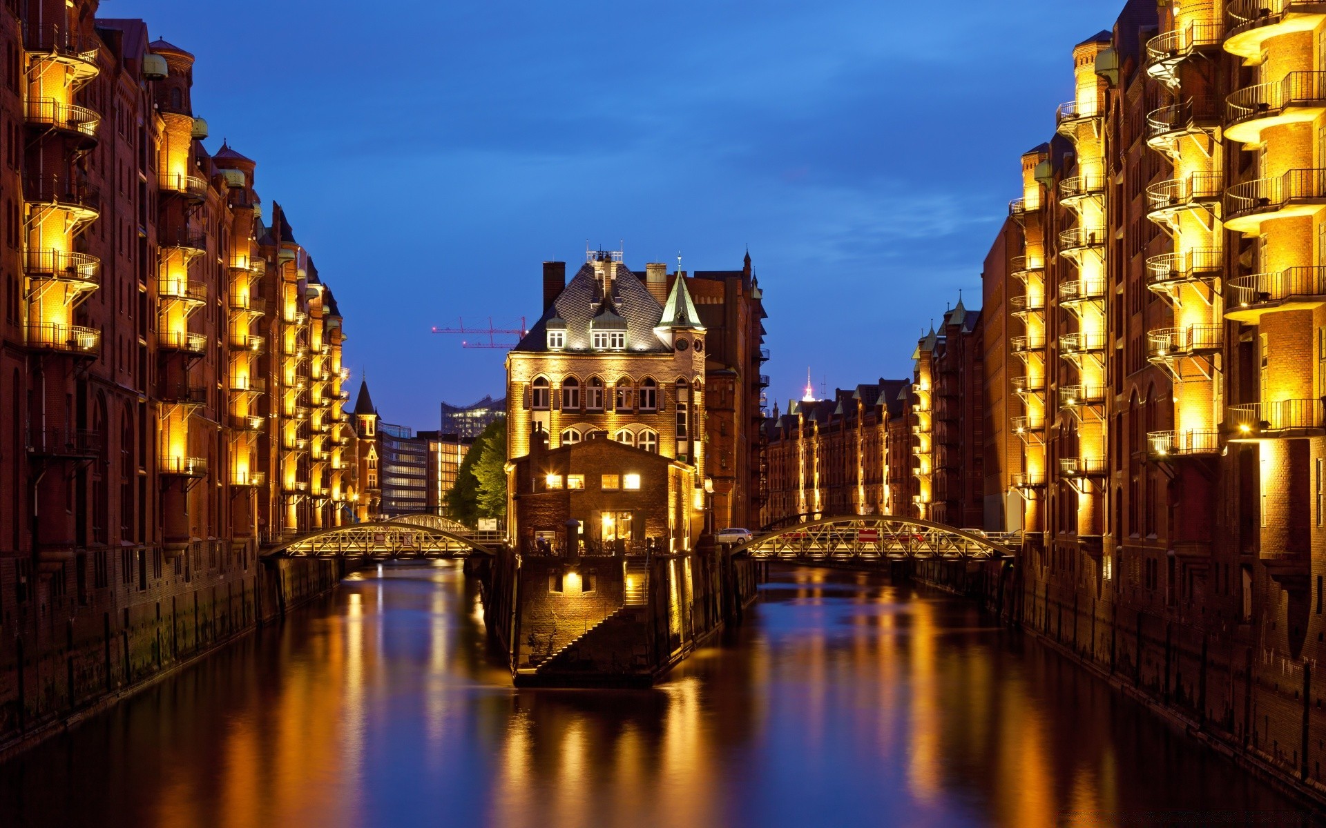 europe architecture travel dusk water outdoors city reflection building illuminated evening sky sunset bridge