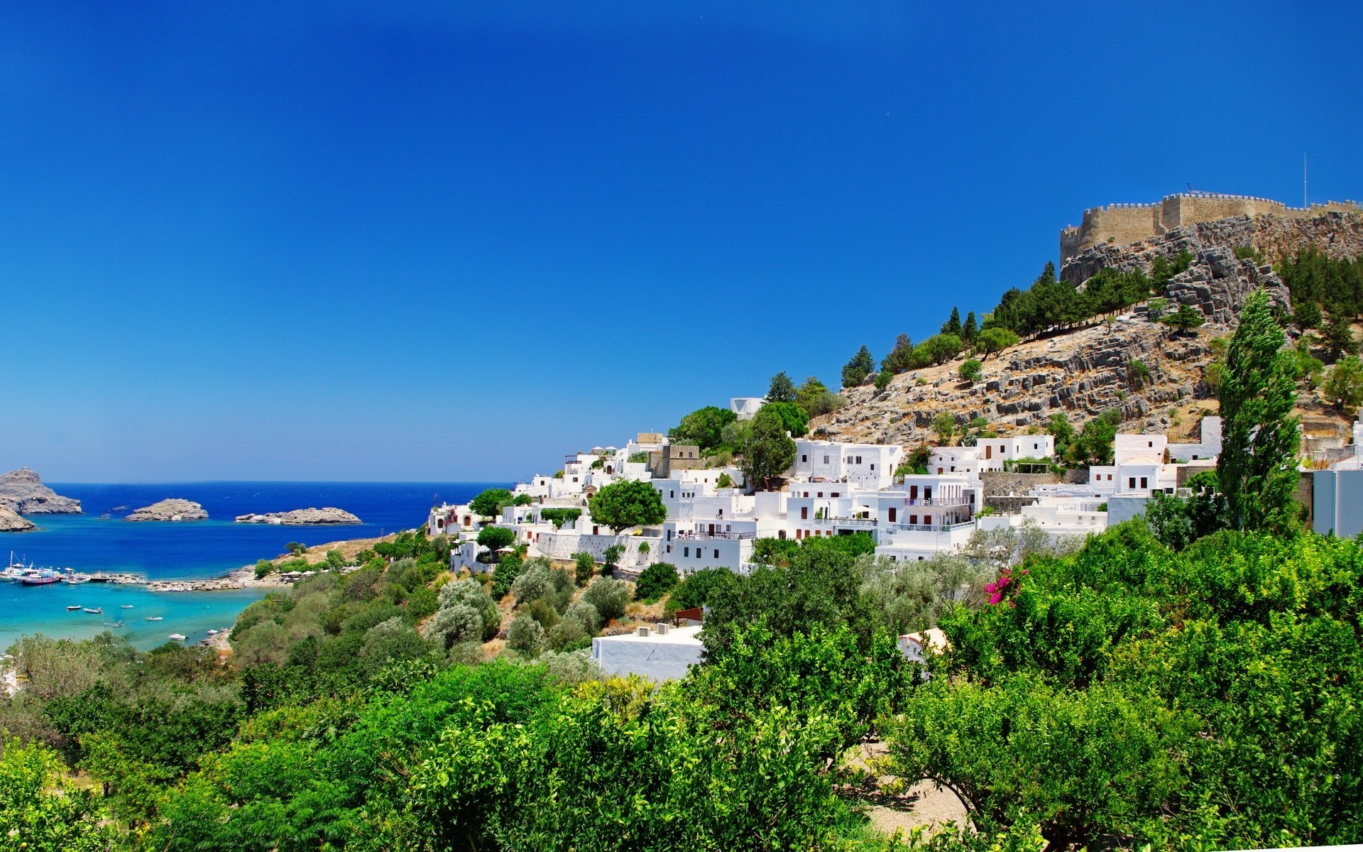 europa reisen architektur meer himmel meer im freien natur stadt sommer wasser baum landschaft insel strand haus hügel tourismus stadt anblick