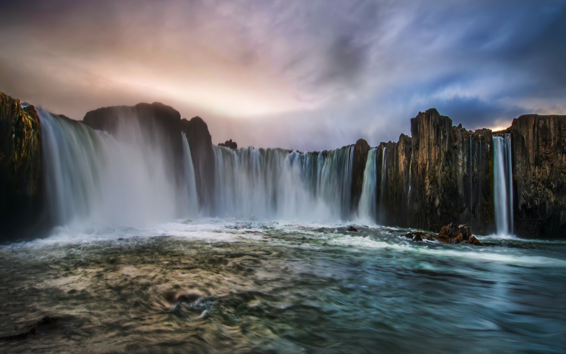 europa acqua cascata fiume viaggi paesaggio cascata natura arcobaleno all aperto movimento fotografia autunno roccia tramonto paesaggio cielo flusso