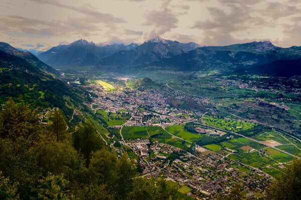 Sehr schöne Aussicht auf die Natur