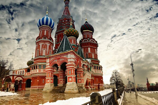 Red Square from an interesting angle during the day