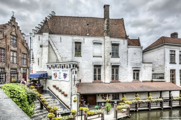 Europäisches altes Haus. Schöne Architektur