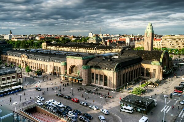 Europäische Stadt mit schöner Architektur