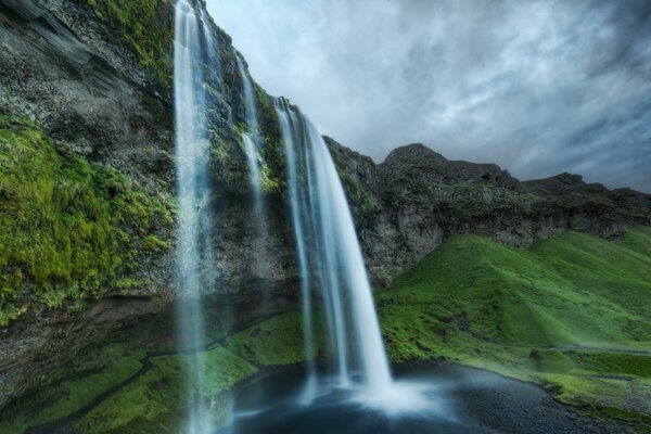 Beautiful waterfall and nature of Europe