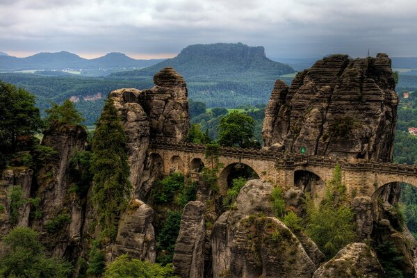 An abandoned city in the mountains