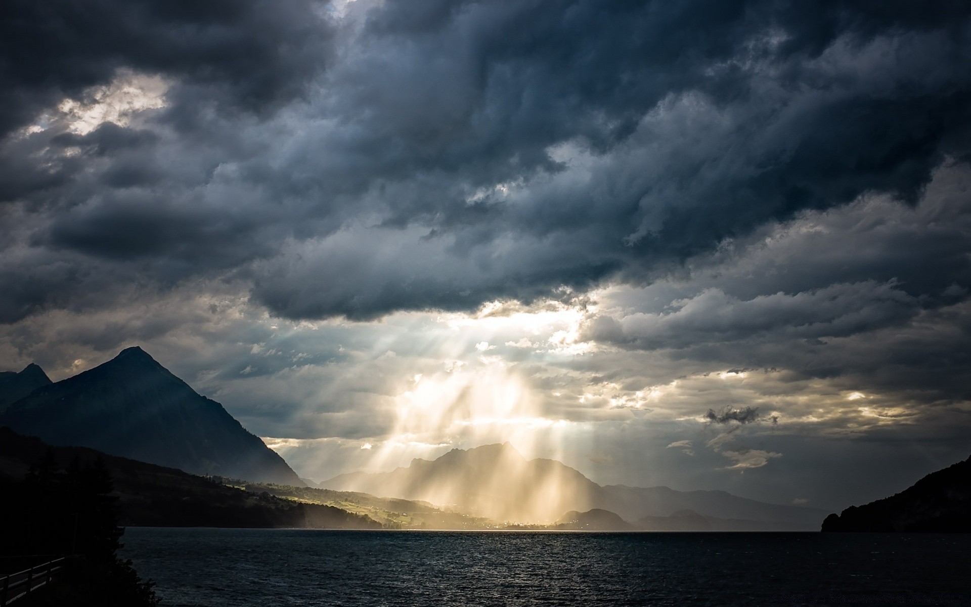 europe water storm sunset sky rain landscape sea travel dawn ocean beach mountain nature lake dramatic outdoors lightning evening