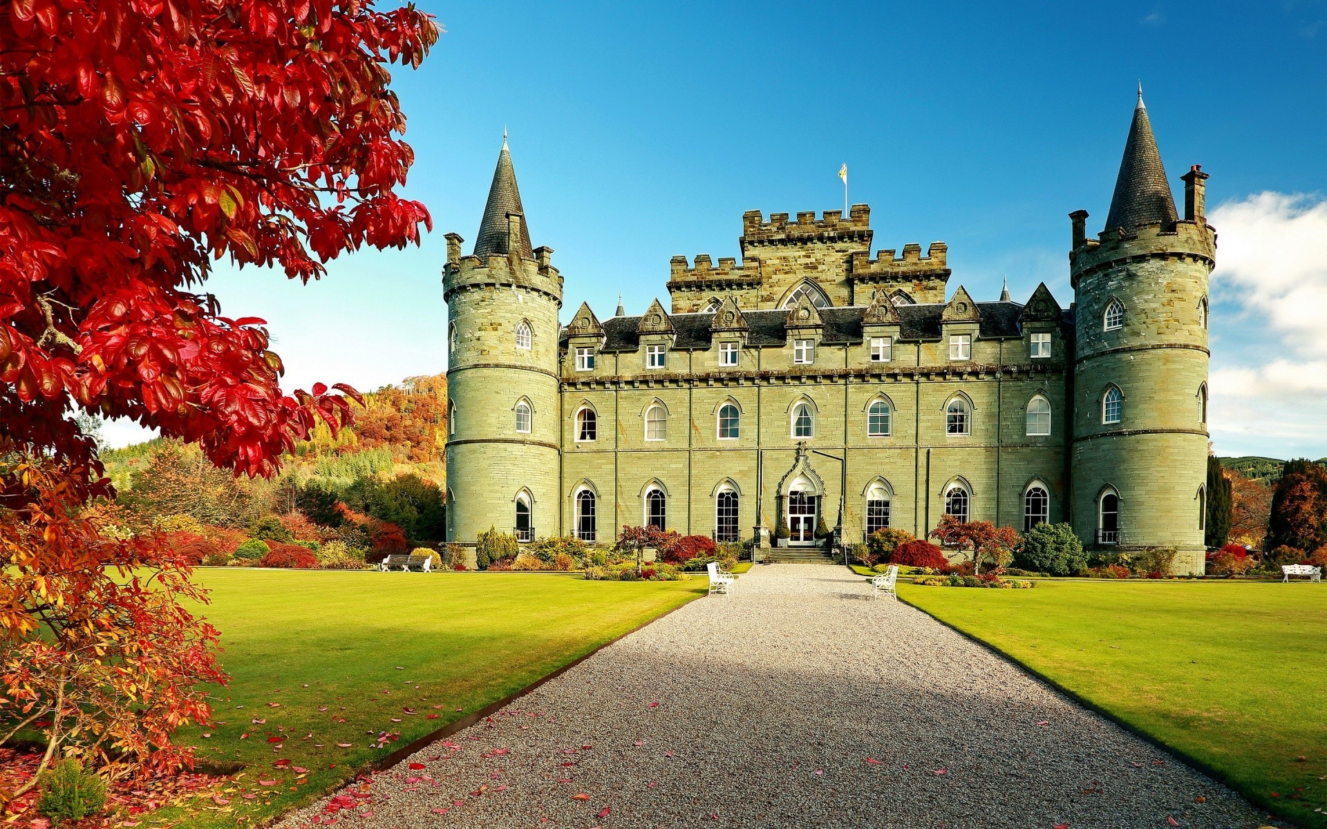 europe architecture castle building gothic travel tower outdoors old fortress sky landmark chateau ancient historic tourism fortification lawn park