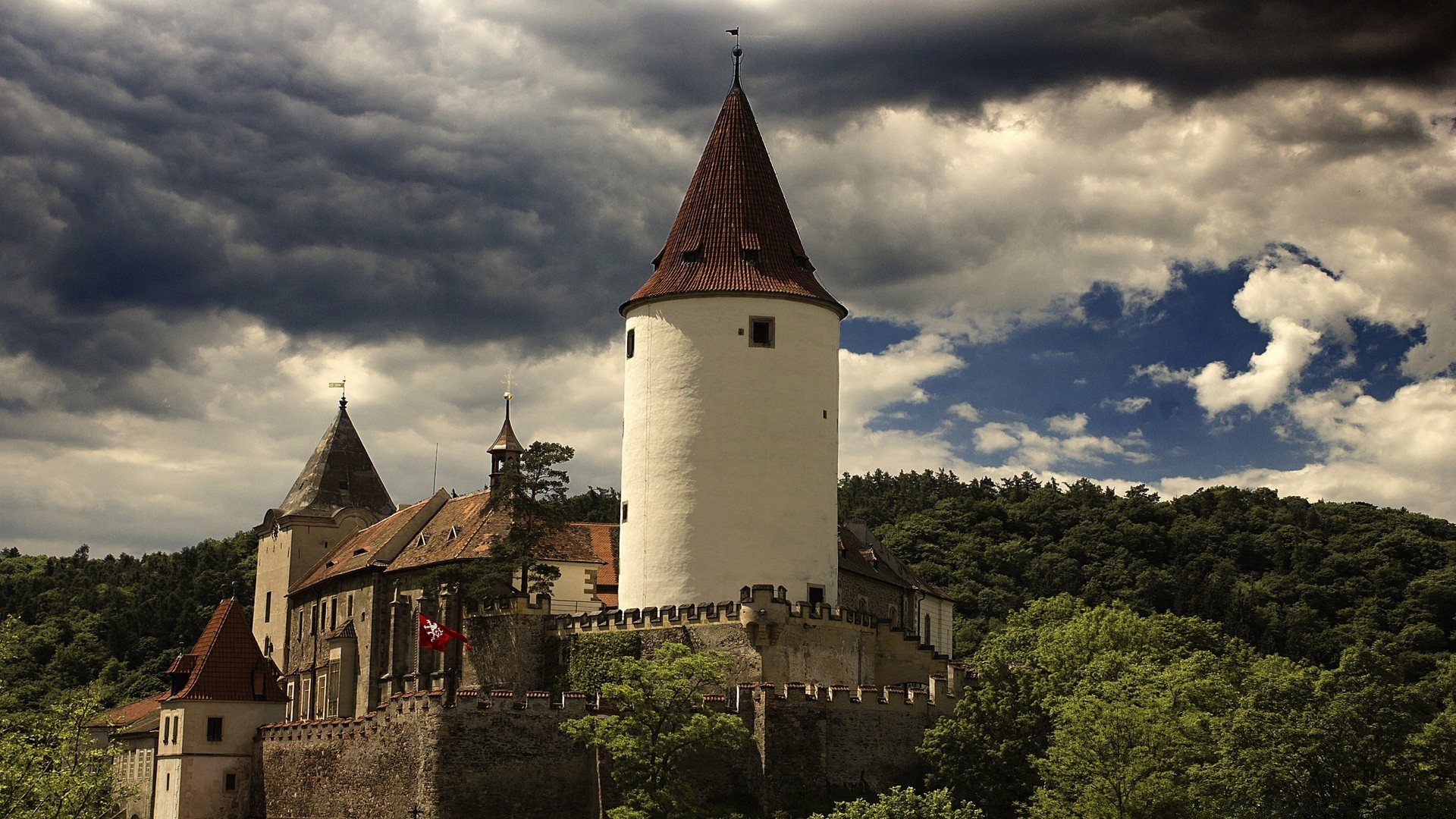 europe architecture tower castle travel sky old building outdoors gothic church ancient city