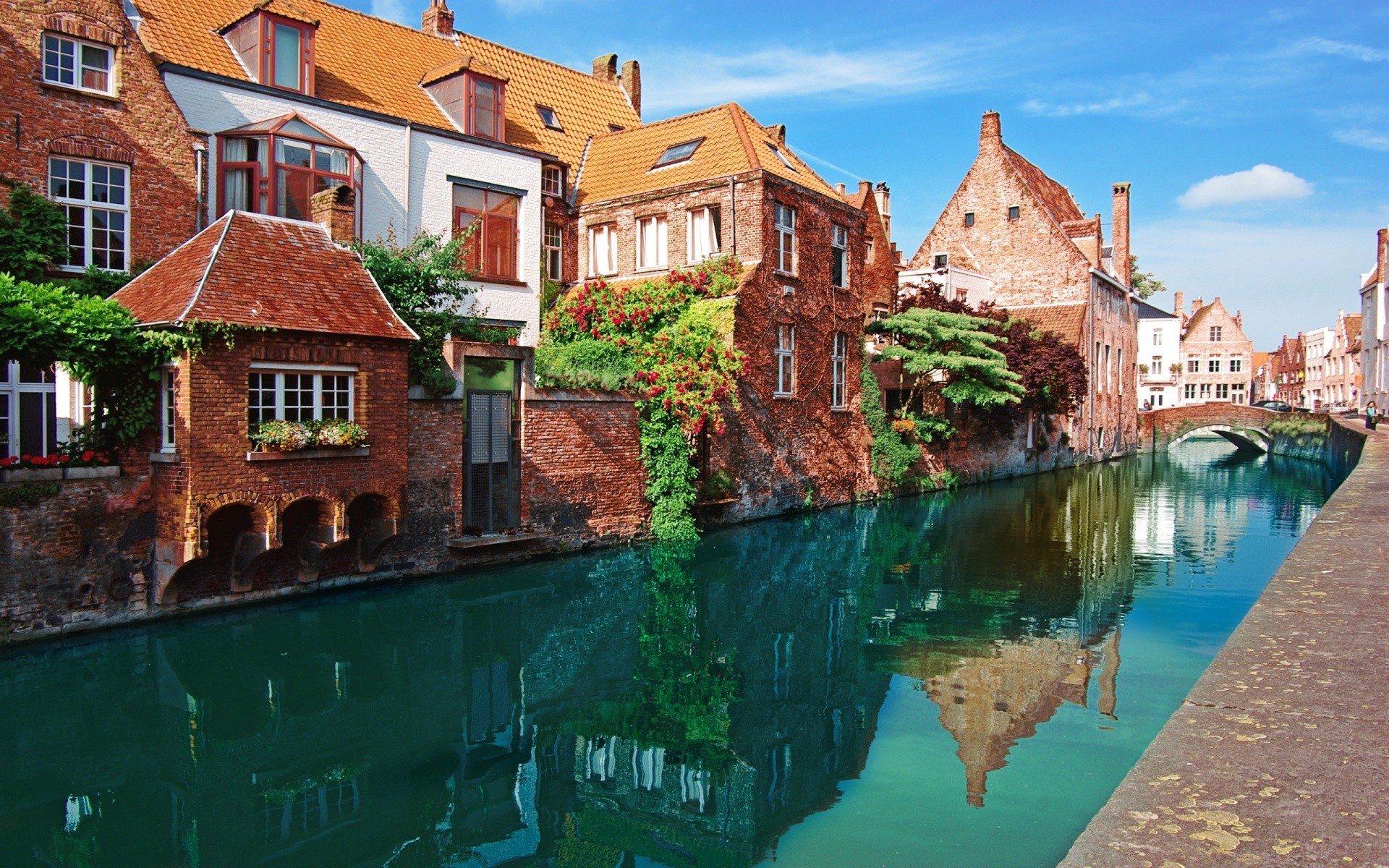 europa architektur reisen haus alt haus wasser stadt stadt gotik im freien tourismus fluss kanal schloss alte traditionelle häuser himmel straße