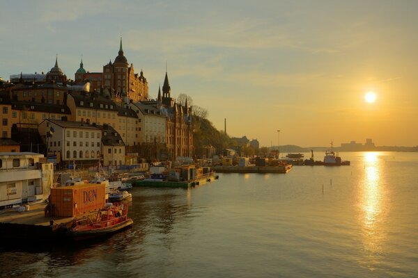 European architecture by the sea