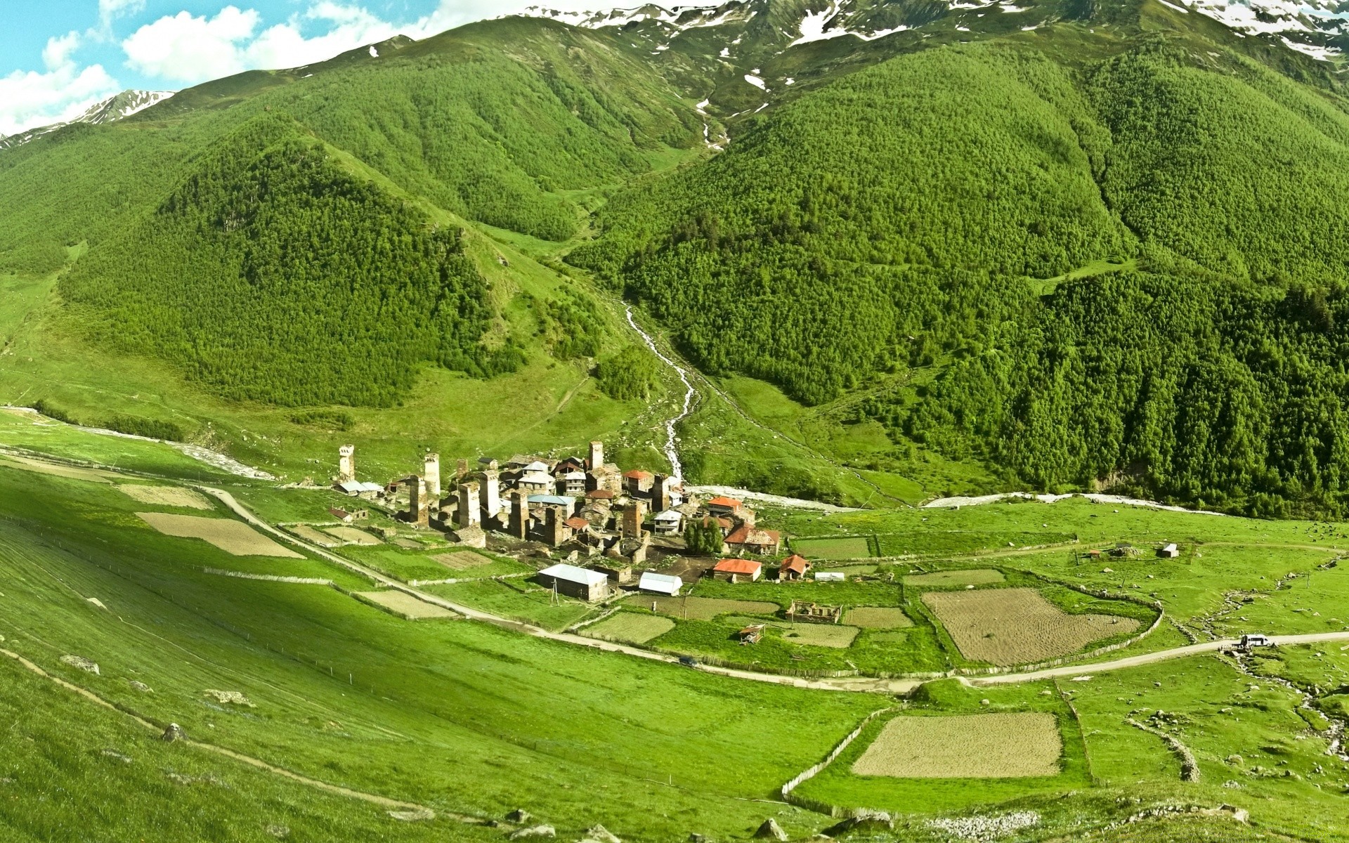 landscapes landscape mountain nature travel valley hill outdoors summer grass agriculture countryside scenic pasture rural sky hayfield tree scenery farm