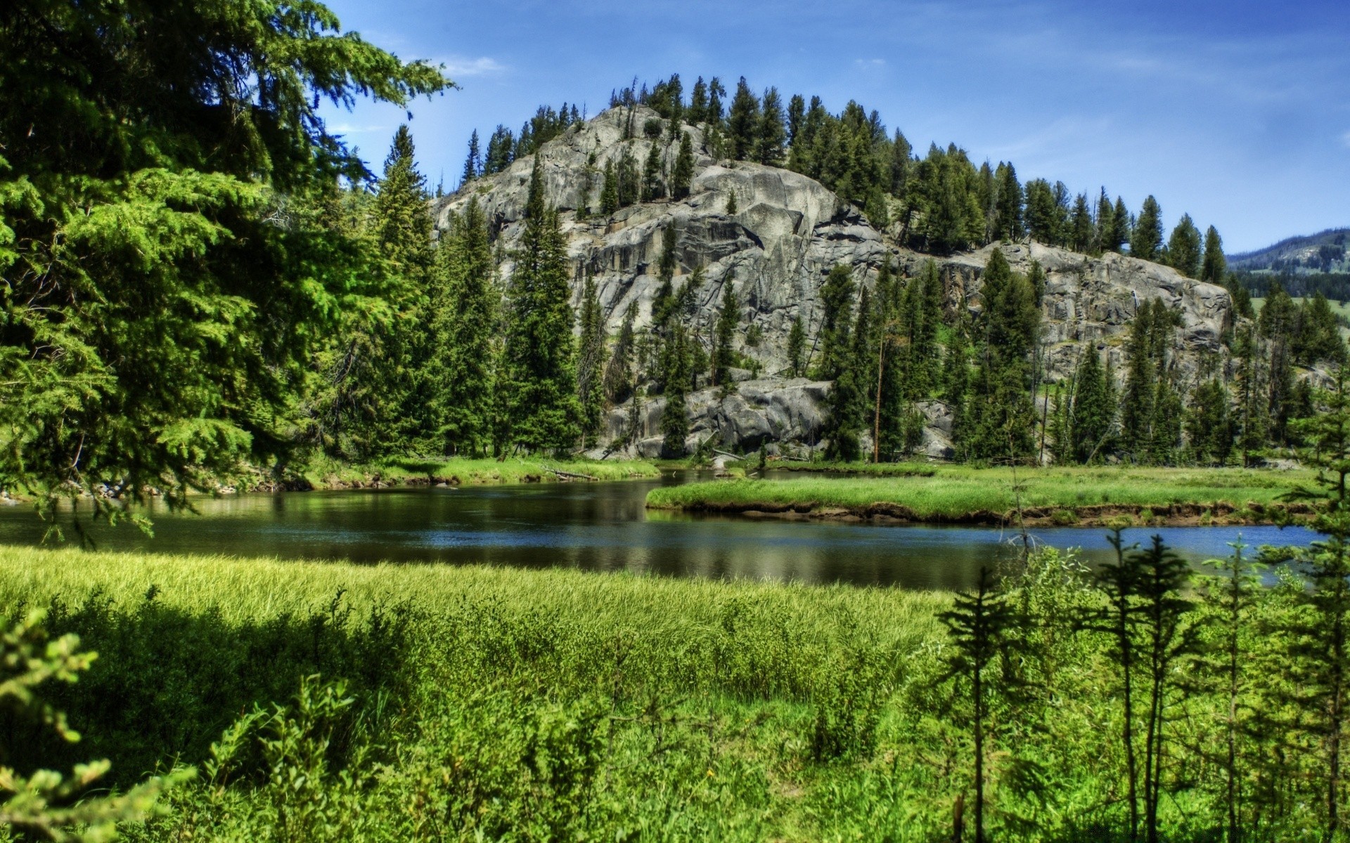 landscapes nature water landscape lake outdoors wood tree sky summer grass reflection river travel scenic hayfield